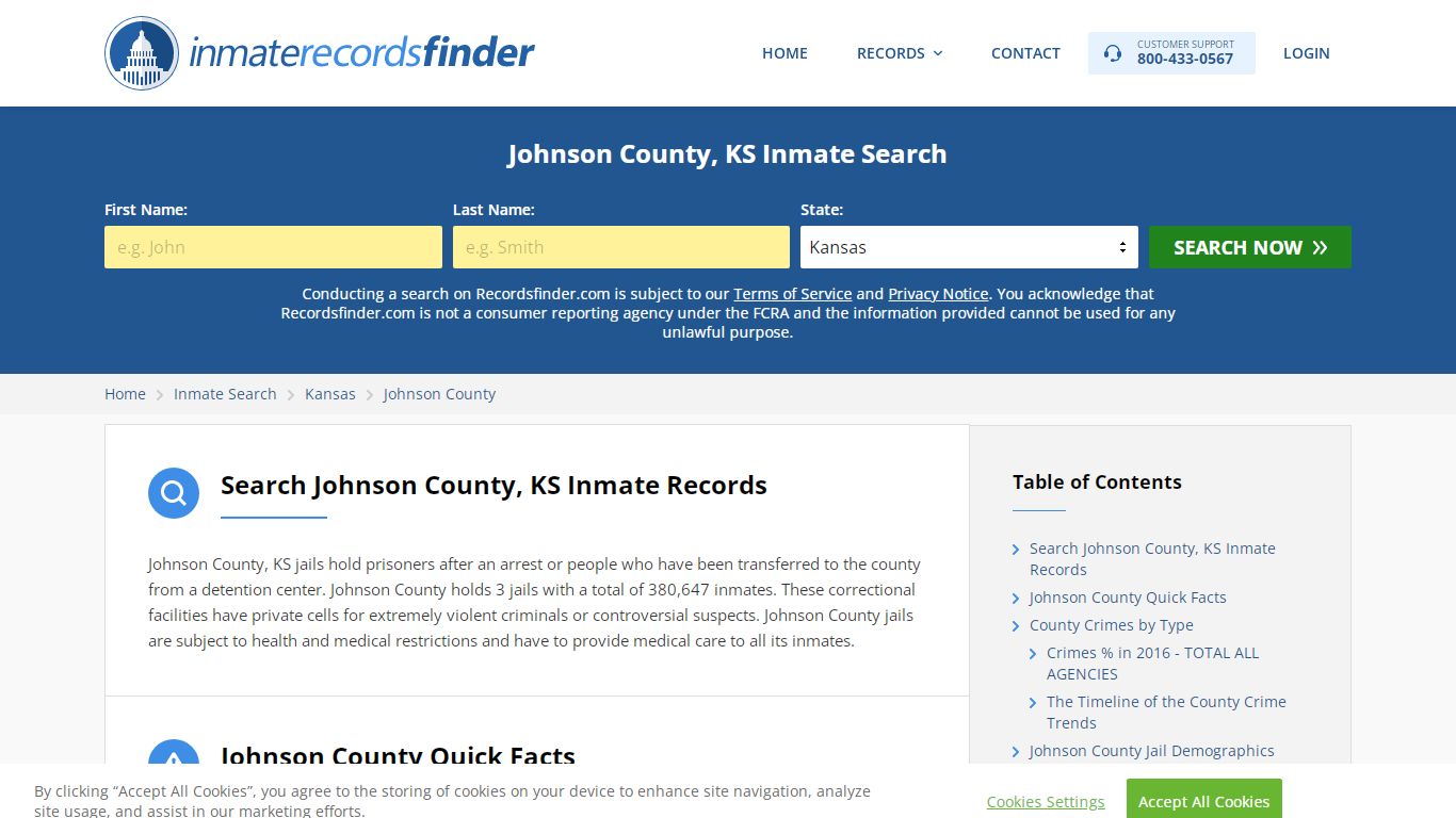 Johnson County, KS Inmate Lookup & Jail Records Online